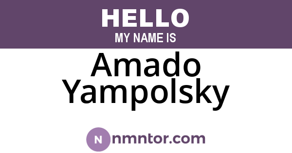 Amado Yampolsky