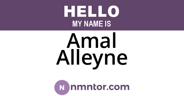 Amal Alleyne
