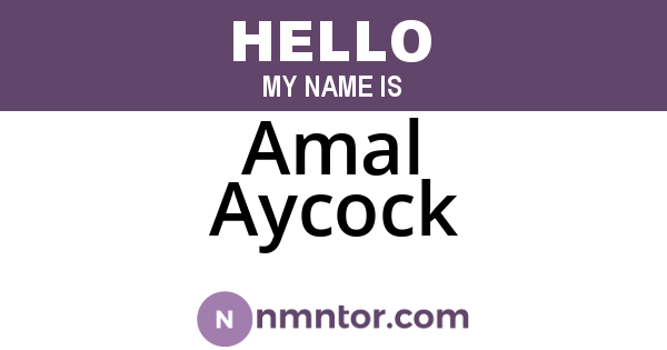 Amal Aycock