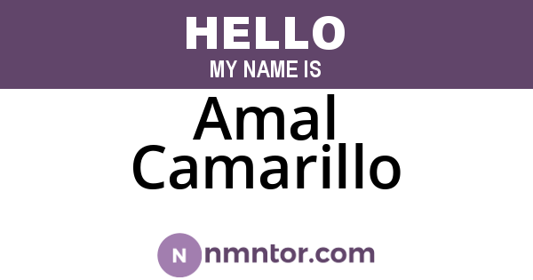Amal Camarillo