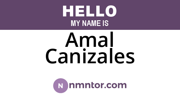 Amal Canizales
