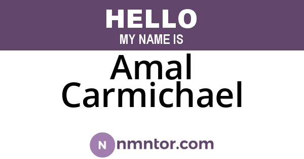 Amal Carmichael