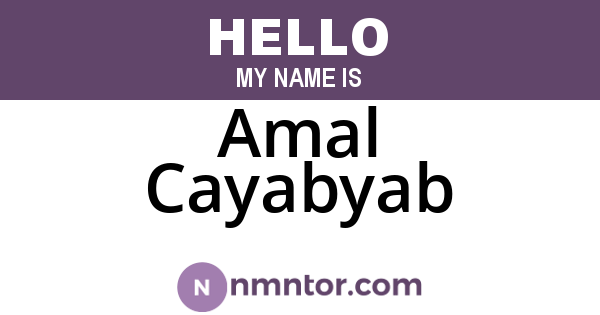 Amal Cayabyab