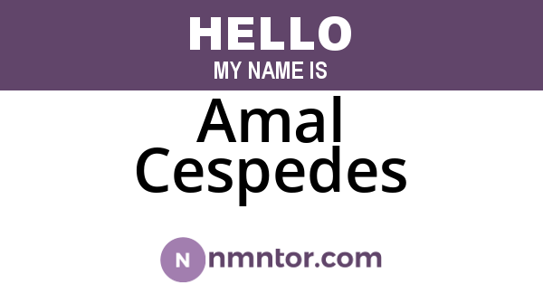 Amal Cespedes