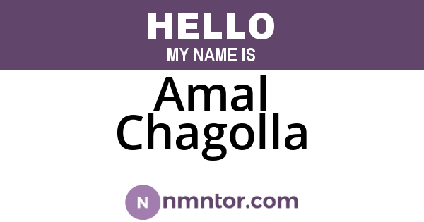 Amal Chagolla