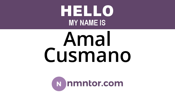 Amal Cusmano