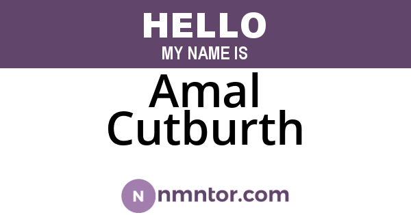 Amal Cutburth