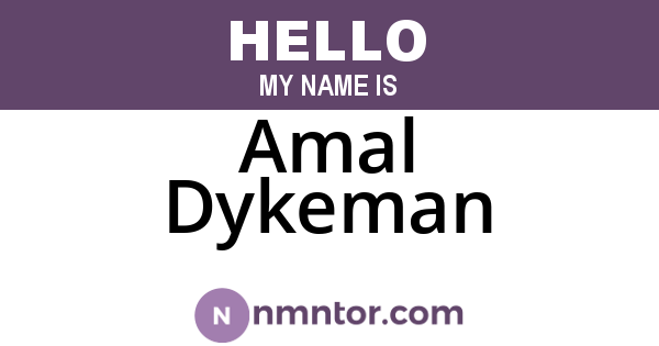 Amal Dykeman
