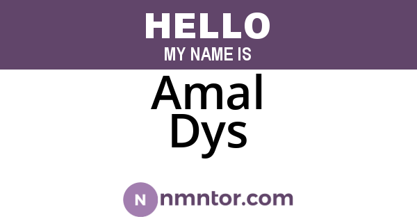 Amal Dys