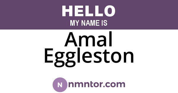 Amal Eggleston