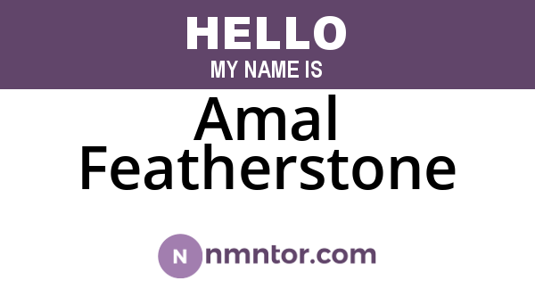 Amal Featherstone