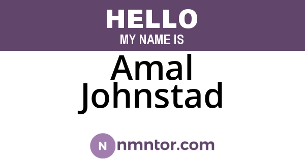 Amal Johnstad
