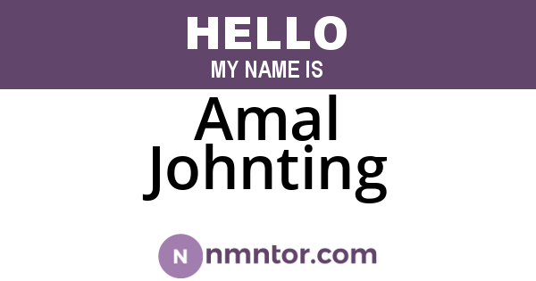 Amal Johnting