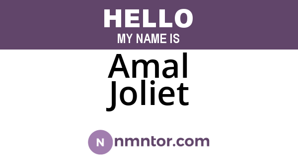 Amal Joliet
