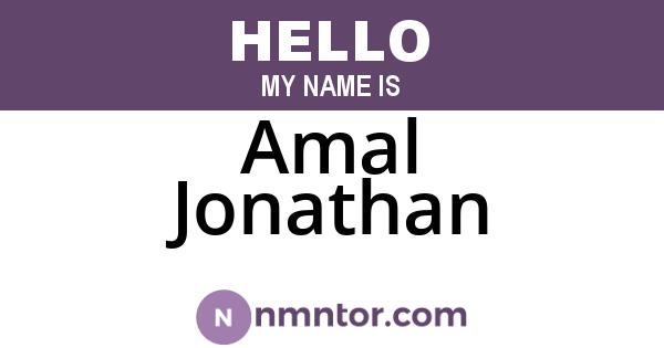 Amal Jonathan