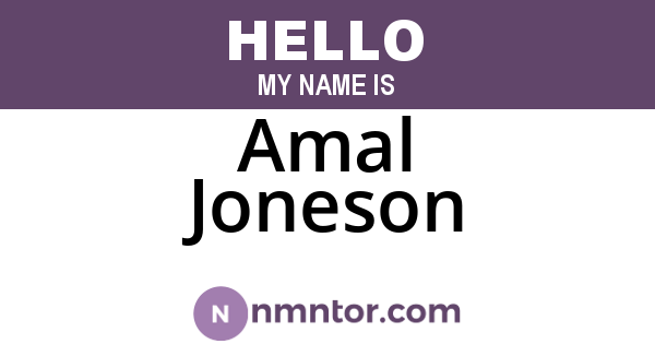 Amal Joneson