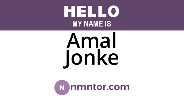 Amal Jonke