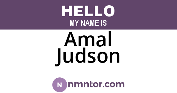 Amal Judson