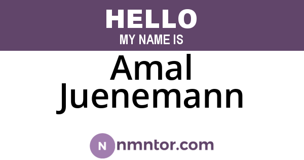 Amal Juenemann