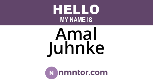 Amal Juhnke