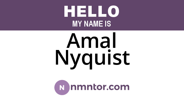 Amal Nyquist