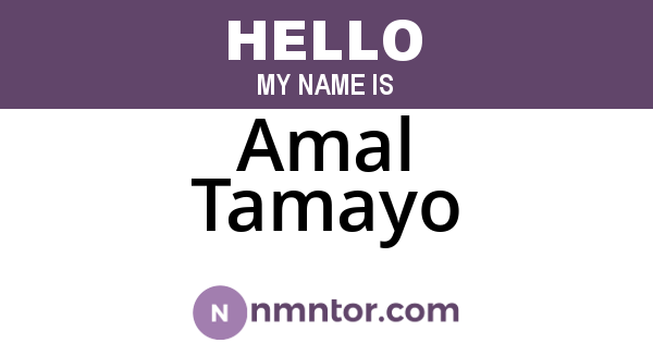 Amal Tamayo