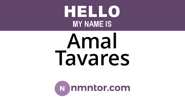 Amal Tavares