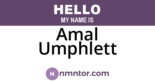 Amal Umphlett