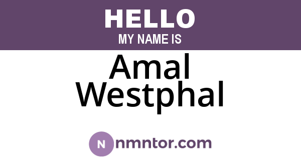 Amal Westphal