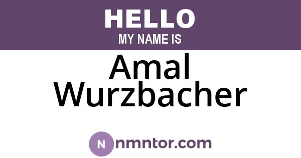 Amal Wurzbacher