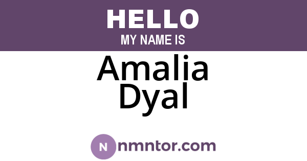 Amalia Dyal