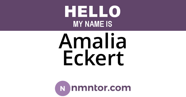 Amalia Eckert