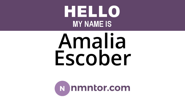 Amalia Escober
