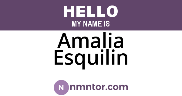 Amalia Esquilin