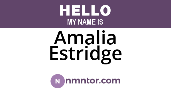 Amalia Estridge