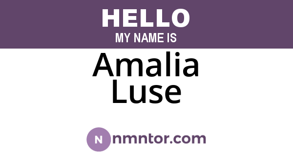 Amalia Luse
