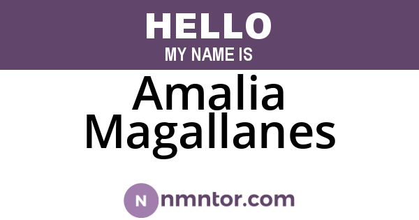 Amalia Magallanes