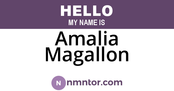 Amalia Magallon