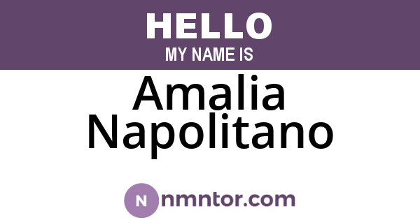 Amalia Napolitano