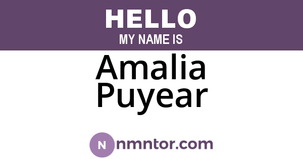 Amalia Puyear