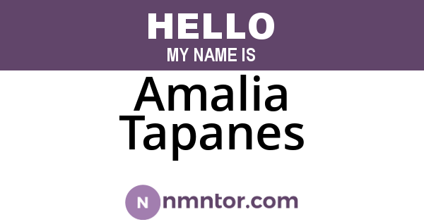 Amalia Tapanes