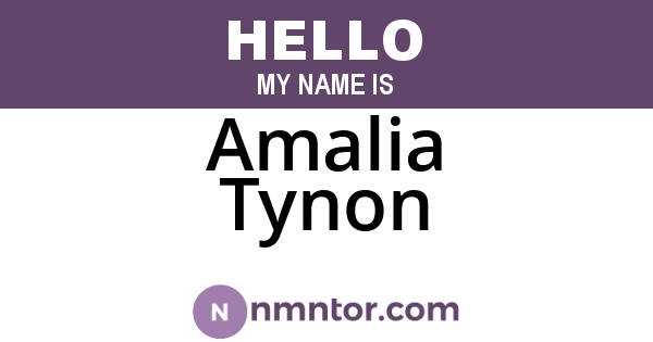 Amalia Tynon