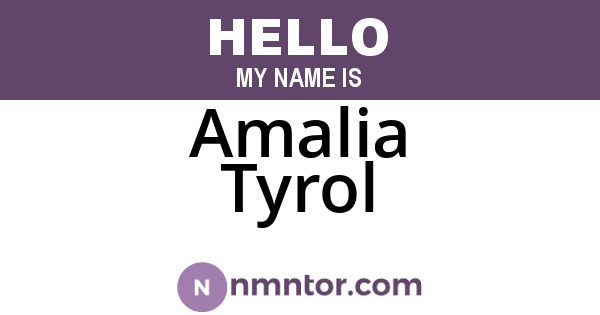 Amalia Tyrol