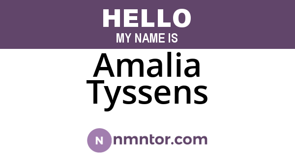 Amalia Tyssens