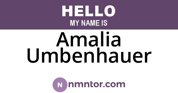Amalia Umbenhauer