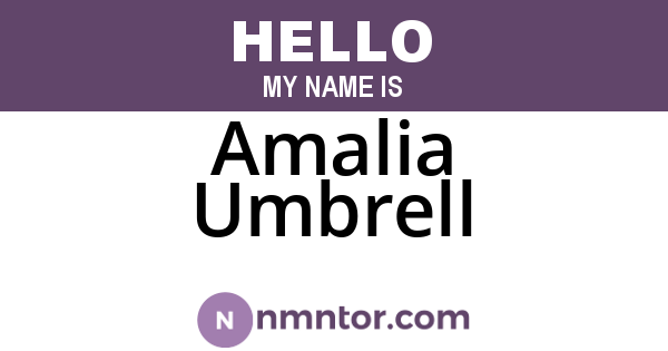 Amalia Umbrell