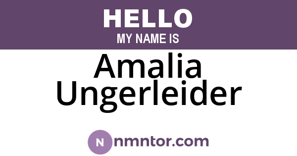 Amalia Ungerleider