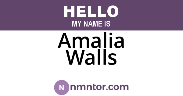 Amalia Walls