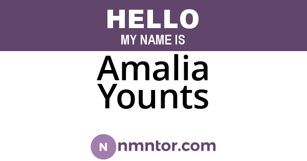 Amalia Younts