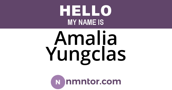 Amalia Yungclas